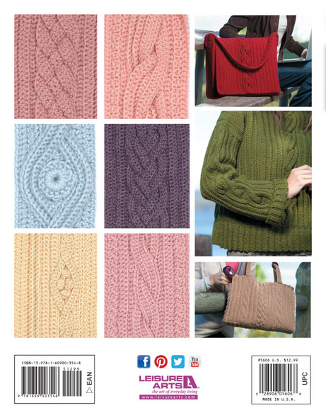 Leisure Arts Add On Crochet Cables Book