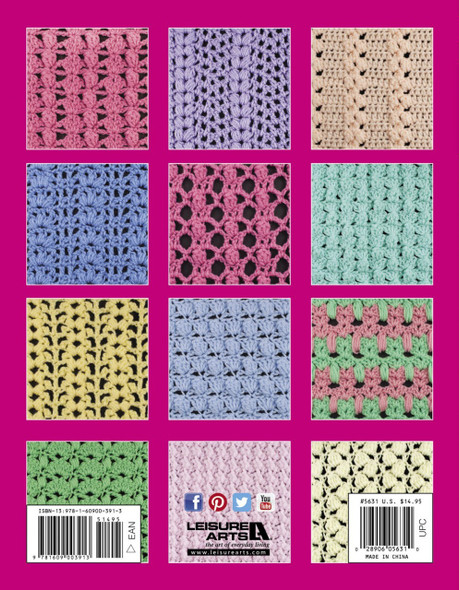 Leisure Arts 50 Fabulous Crochet Bobbles, Popcorns And Puffs Book