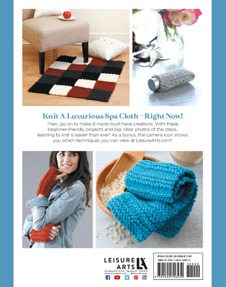 Leisure Arts Learn To Knit Now Book