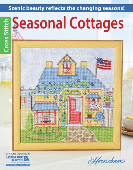 Leisure Arts Herrschners Seasonal Cottages Cross Stitch Book