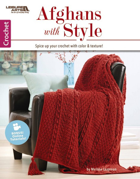 Leisure Arts Crochet Afghans With Style Book