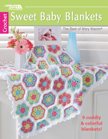 Leisure Arts Sweet Baby Blankets Crochet Book