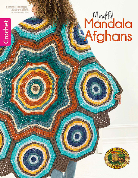 Leisure Arts Mindful Mandala Afghans Crochet Book