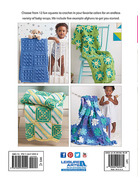 Leisure Arts Crochet Mix & Match Baby Sampler Book