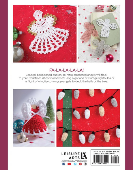 Leisure Arts Retro Christmas Ornaments Crochet Book