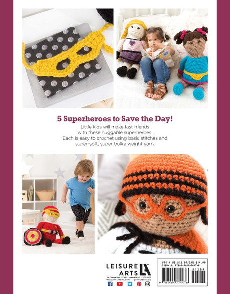 Leisure Arts Crochet Books Huggable Superheroes Crochet Book