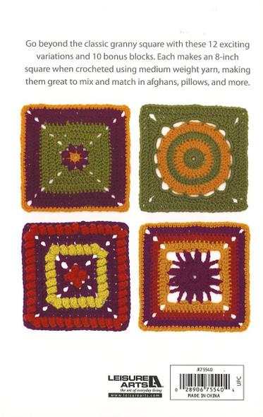 Leisure Arts Granny Square Stitch Guide Book