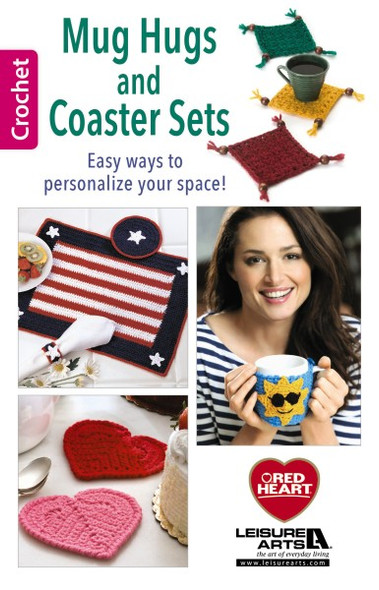 Leisure Arts Mug Hugs And Coaster Sets Crochet Book