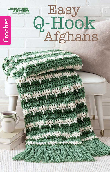 Leisure Arts Easy Q-Hook Afghans Crochet Book