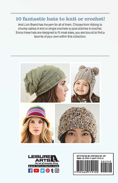 Leisure Arts All Your Favorite Hats Crochet Book