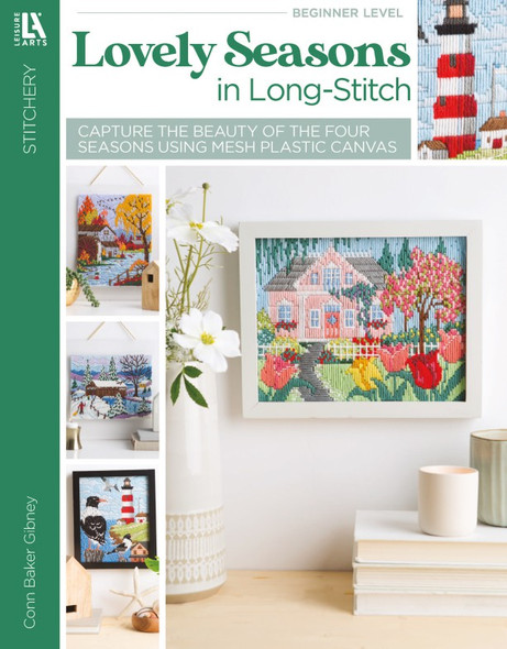 Leisure Arts Lovely Seasons In Long Stitch Plastic Canvas Book