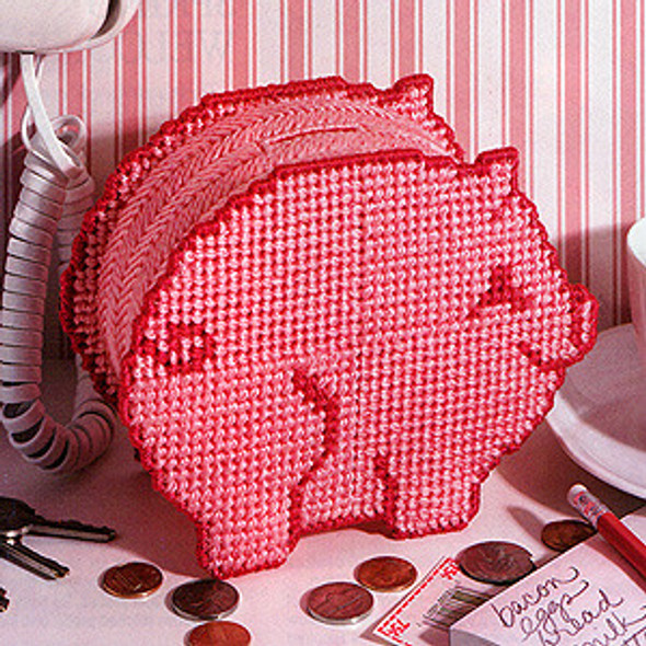 Leisure Arts Penny Wise Pig Plastic Canvas ePattern
