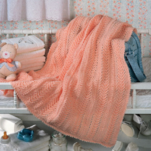 Leisure Arts Peachy Baby Wrap Crochet ePattern
