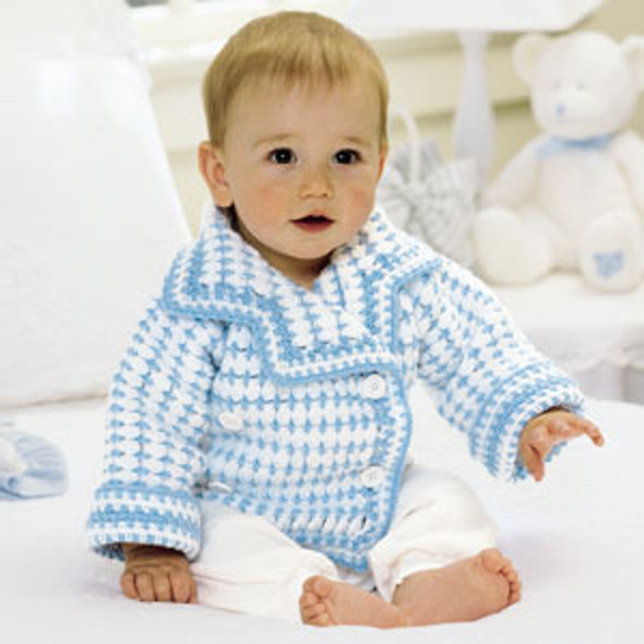 Leisure Arts Li'l Boy Blue Blazer Crochet ePattern