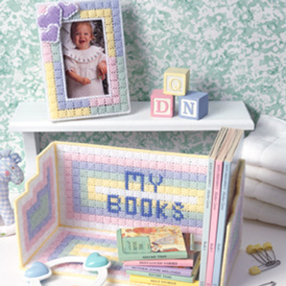 Leisure Arts Baby's Bookshelf & Frame Plastic Canvas ePattern