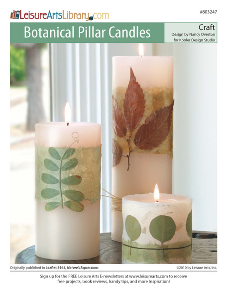 ePattern Botanical Pillar Candles