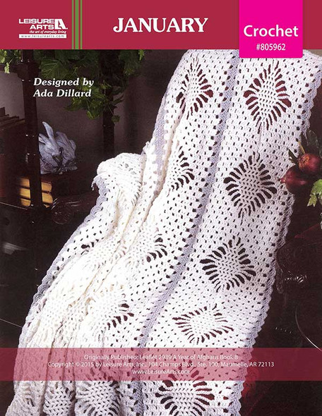 Leisure Arts A Year of Afghans Book 8 January Crochet ePattern