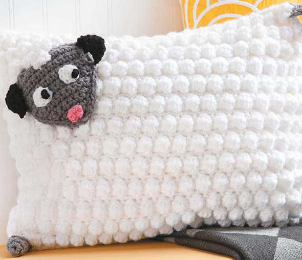 Leisure Arts Kid's Animal Pillows Sheep Crochet ePattern