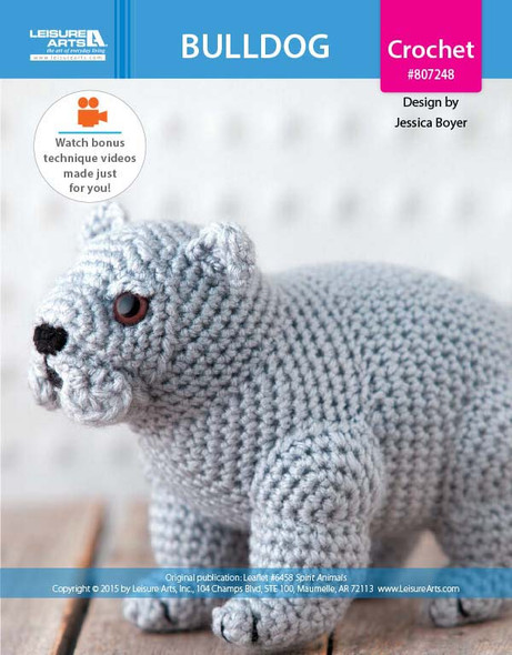 Leisure Arts Bulldog Crochet ePattern