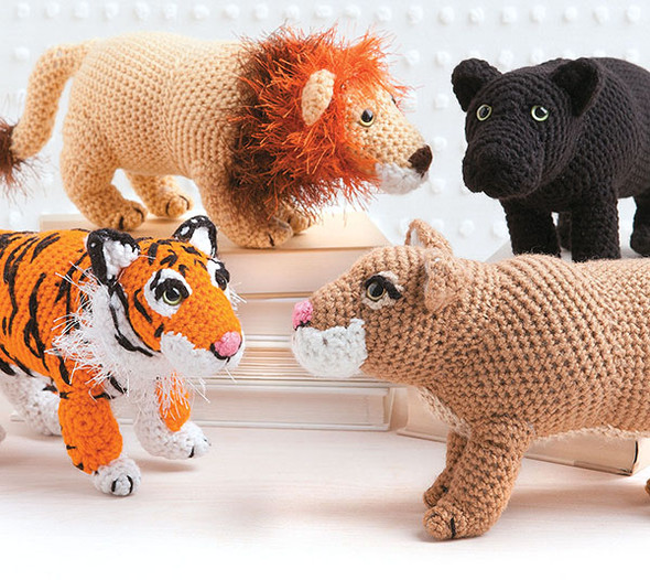 Leisure Arts Wild Cats Crochet ePattern
