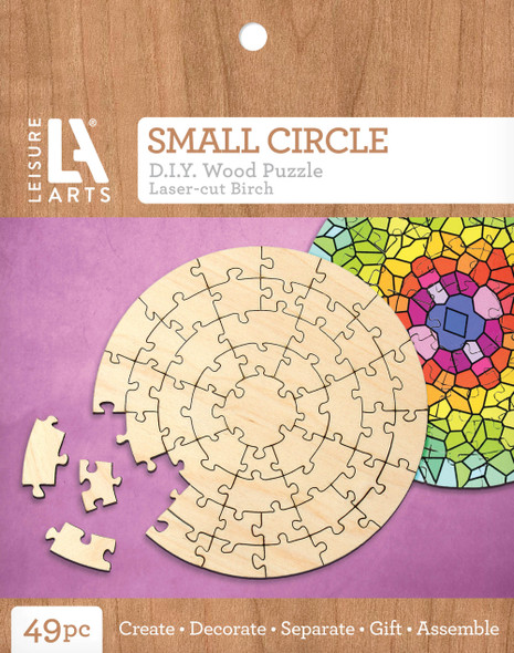 Leisure Arts Wood Puzzle Small Circle