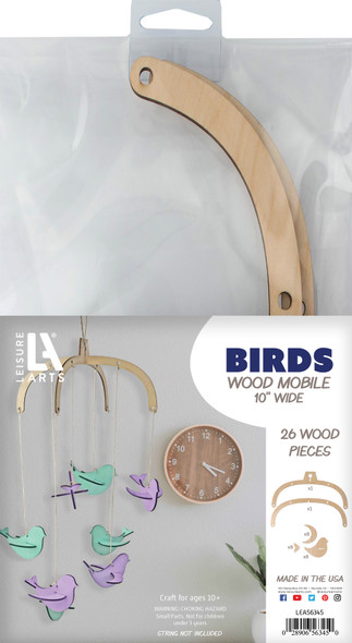 Leisure Arts Wood Mobile Birds