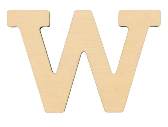 Essentials By Leisure Arts Wood Letter 1.75" Birch W