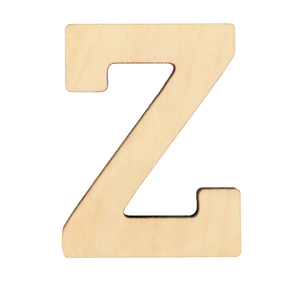 Essentials By Leisure Arts Wood Letter 1.75" Birch Z