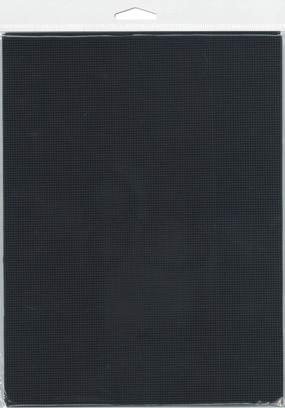 Essentials By Leisure Arts Plastic Canvas 14ct 8.25"x 11" Black 6pc