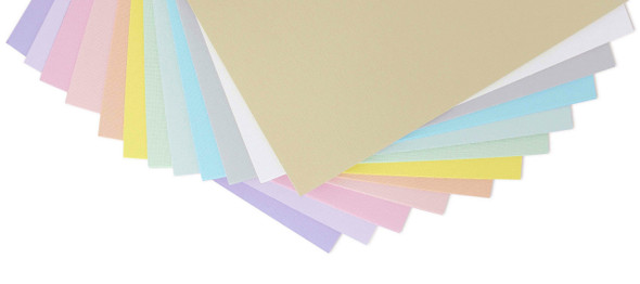 Paper Accents Cardstock Pad 5"x 7" Pastels Assortment 48pc
