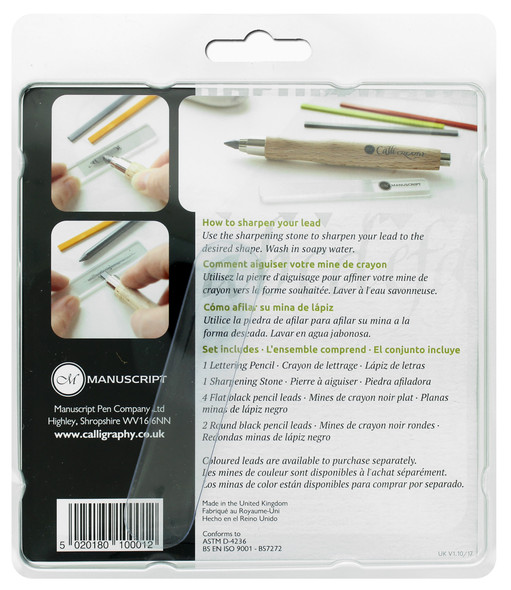 Manuscript Lettering Pencil Set Natural