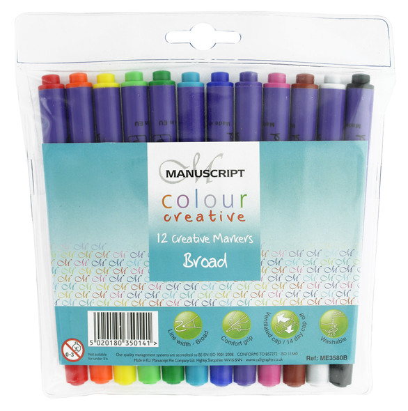 Manuscript Callicreative Colour Wallet of Pens Broad