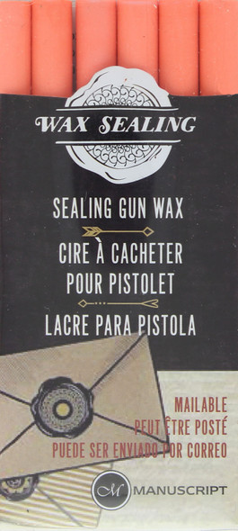Manuscript Wax Sealing Gun Wax 6pc Peach