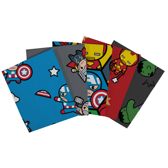 Camelot Cotton Fabrics Marvel Bundle Kawaii 4pc