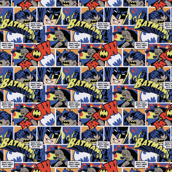 Camelot Cotton Fabrics DC Comics Precut 2yd Batman Color