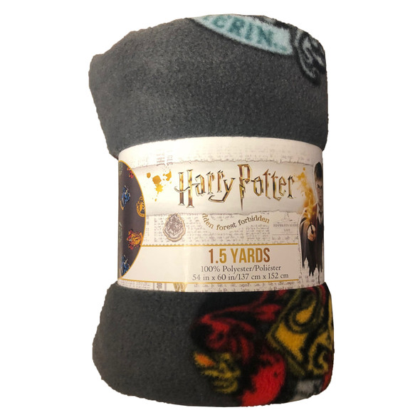 Camelot Fabrics Fleece Precut 54"x 60" Harry Potter Crest 2pc