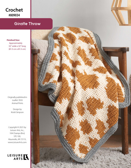 ePattern Giraffe Throw