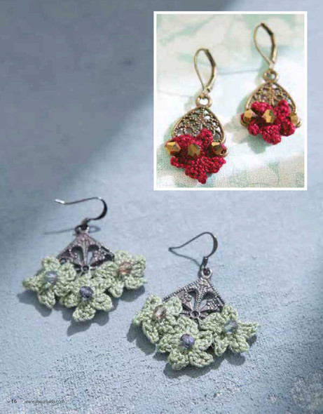 Leisure Arts Jewelry To Crochet Star Flower Earrings ePattern