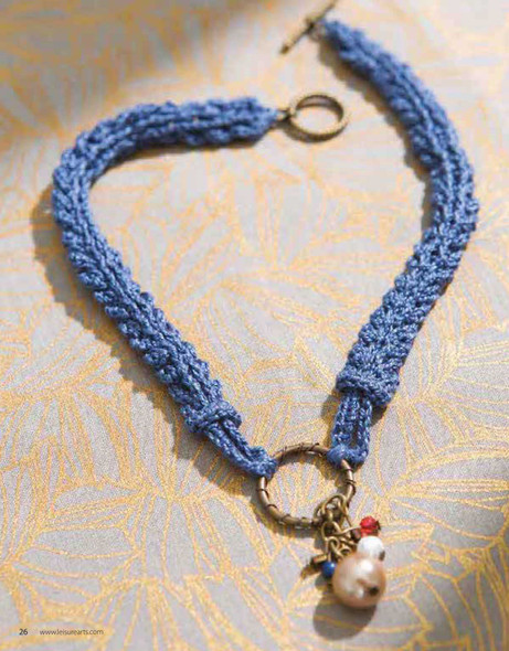 Leisure Arts Jewelry To Crochet Charming Braid Necklace ePattern