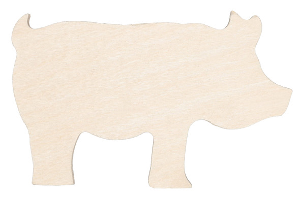 Good Wood By Leisure Arts Shapes Pig