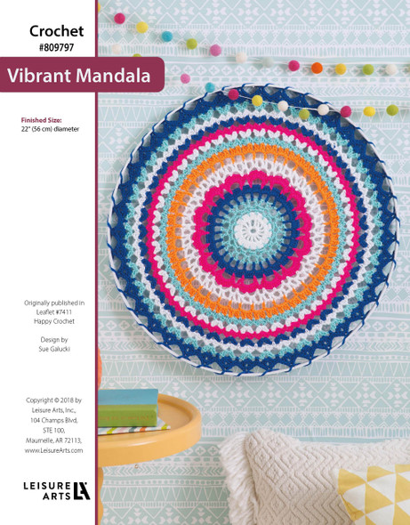 Leisure Arts Happy Crochet Vibrant Mandala ePattern