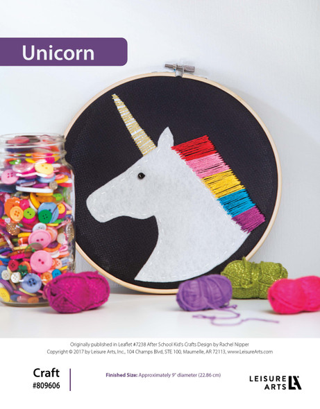 Leisure Arts After-School Kids' Crafts Unicorn ePattern