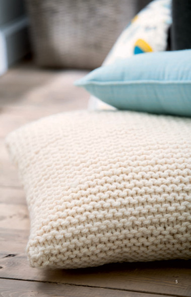 Leisure Arts Chunky Home Decor To Knit Floor Pillow ePattern