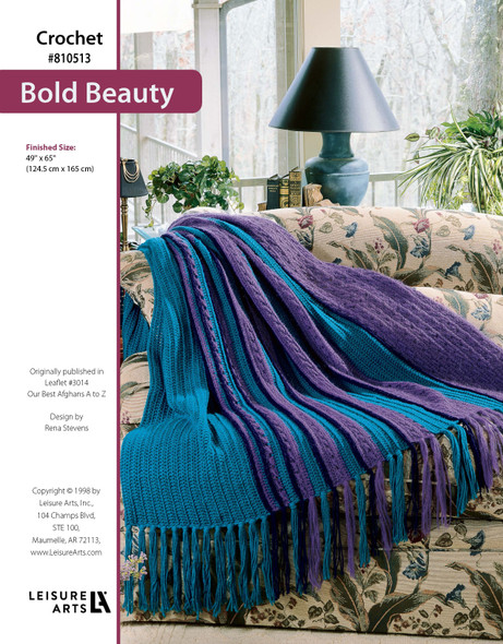 Leisure Arts Our Best Afghans A To Z Bold Beauty Crochet ePattern