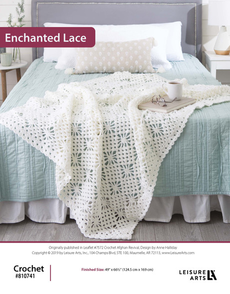 Leisure Arts Crochet Afghan Revival Enchanted Lace ePattern