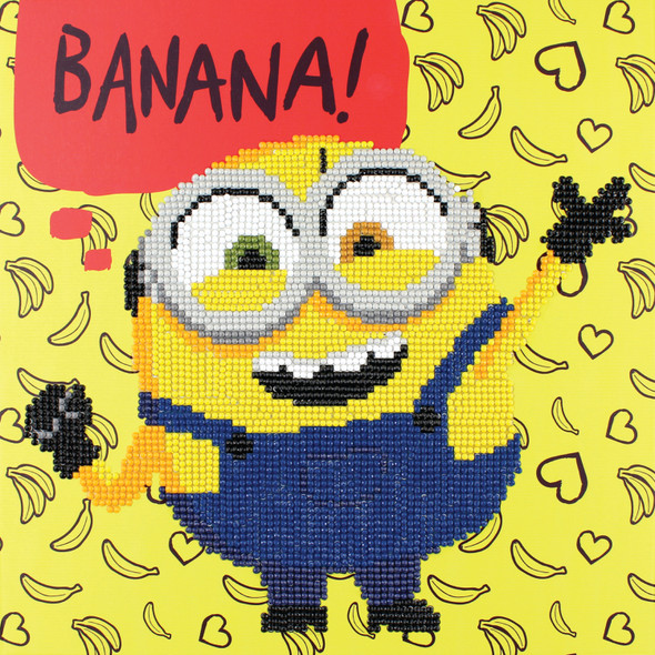 Camelot Dots Diamond Painting Kit Beginner Minion Banana! Box