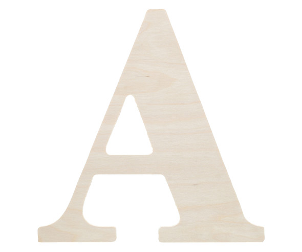 Good Wood By Leisure Arts Letter 9.5" Birch A