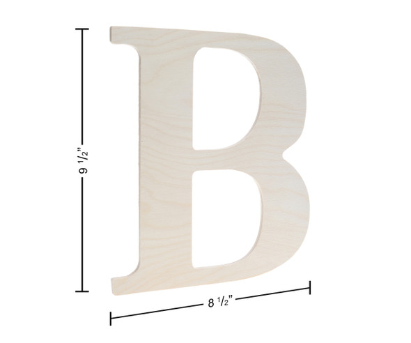 Good Wood By Leisure Arts Letter 9.5" Birch B