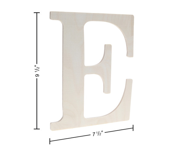 Good Wood By Leisure Arts Letter 9.5" Birch E