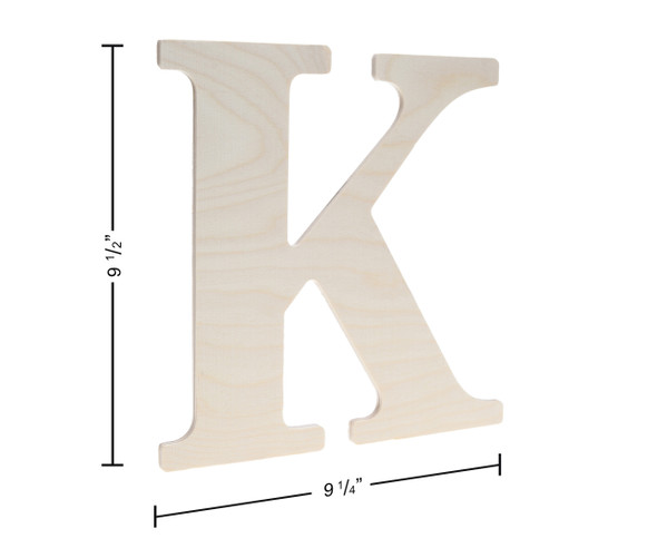 Good Wood By Leisure Arts Letter 9.5" Birch K